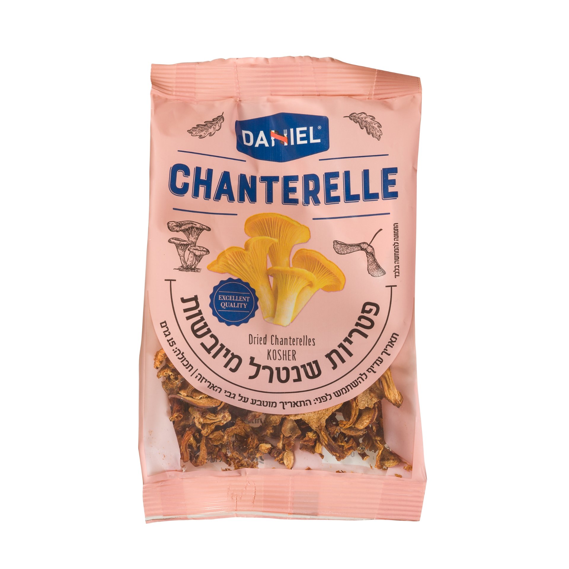 Dried chanterelle mushrooms