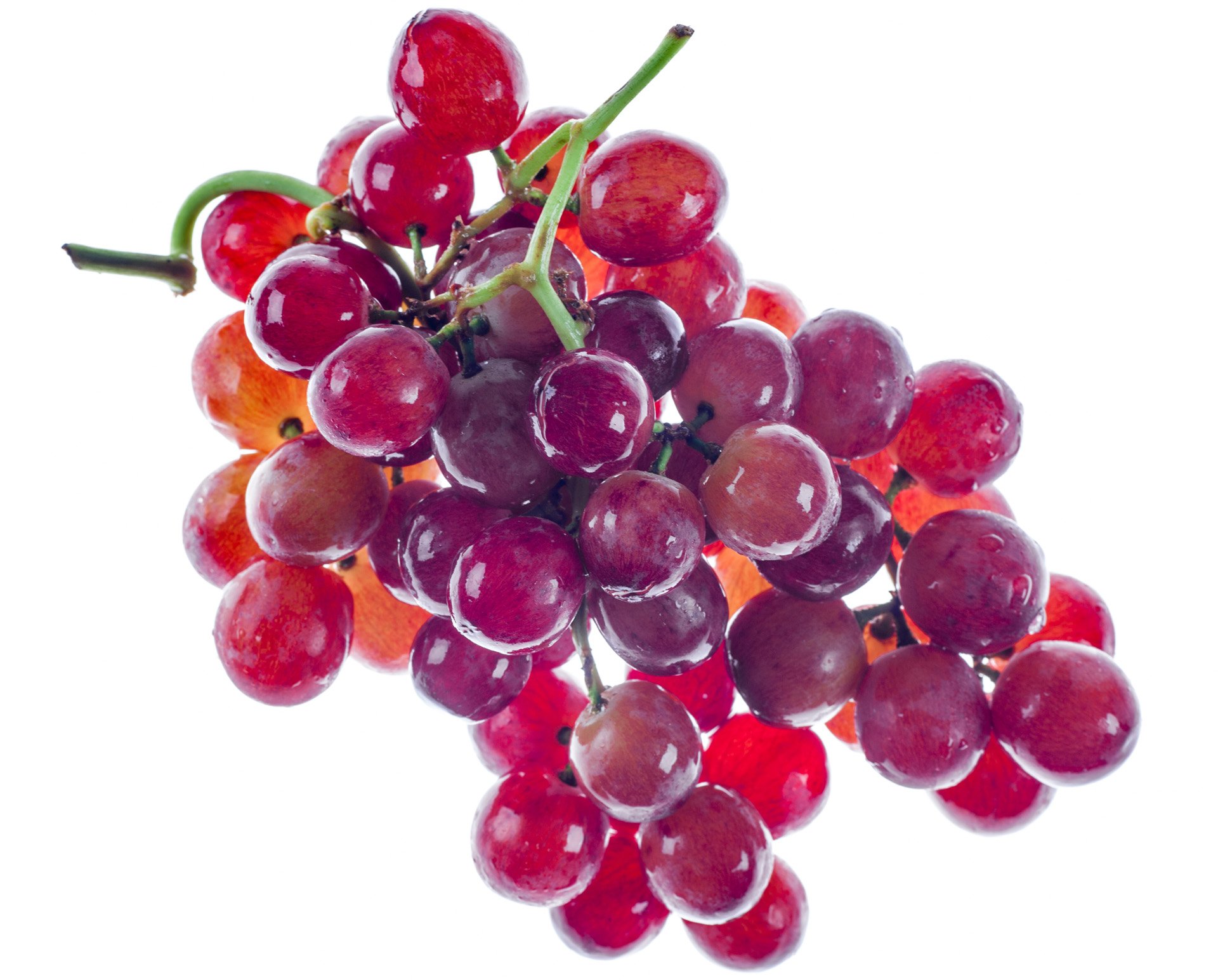 Flame red grapes