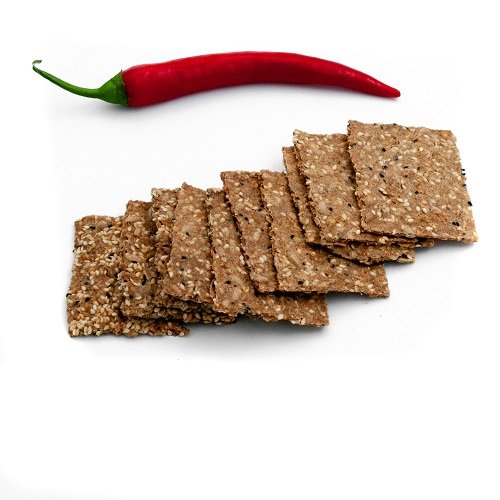 Spicy spelt & Nigella crackers
