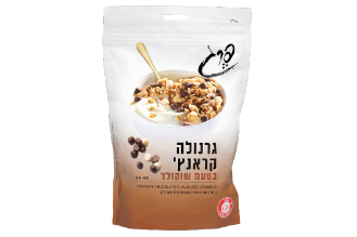 Granola with chocolate and nuts