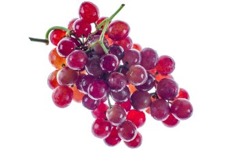 Flame red grapes