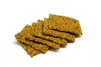 Spelt & turmeric crackers